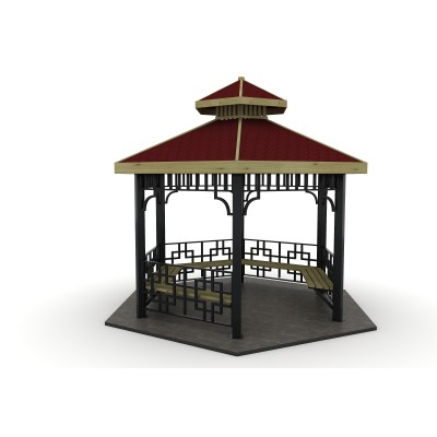 63 K Metal Hexagonal Gazebo